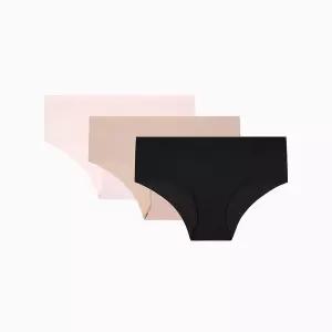 캘빈클라인 언더웨어 QP3372O-5EP-EJS 여성 삼각팬티 면 로우 컷 힙스터 3PKQP3372