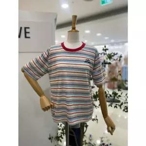 [갤러리아] [레코브]자수 스트라이프 티셔츠 (LC31F9ST527X)