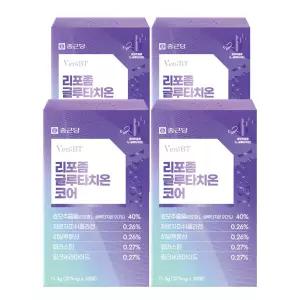 종근당 벤비티 리포좀 글루타치온 코어 375mg 30매, 4개