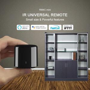 브로드링크 RM4C 미니 소형 WiFi IR 스마트 리모컨 콘 범용 적외선 Alexa Google Home과 호환되어 에어컨에