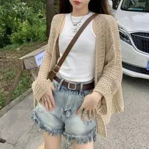 [하프클럽/알티피아]가디건 여성 여름 니트 아우터 바캉스룩 1P