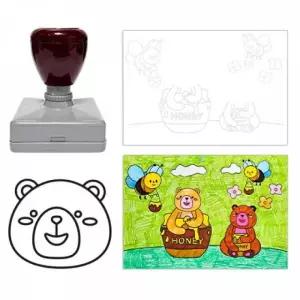 곰 곰도장 도장 도장그림 동물 곰스탬프 스탬프 만들기 만들기대장