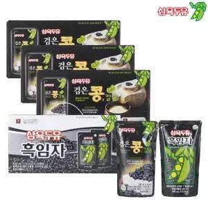[삼육두유] 검은콩과 칼슘 20팩 3박스 + 흑임자 두유 파우치 20팩 1박스 (총 80팩) 식사 혼밥 식사 점심시