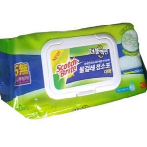 살림템 깔끔한 3M 대형20매입 더블액션 클립형 올터치 밀대걸레 호환 물걸레청소포