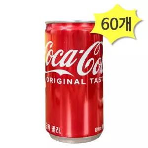 코카콜라 190ml X 60개 소캔 캔음료 미니 탄산