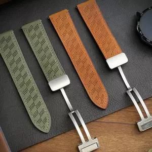 (다올)갤럭시워치3 가죽밴드스트랩 41mm 45mm 마그네틱 버클 시계줄