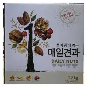 둘이 함께 먹는 매일견과 20gx60봉