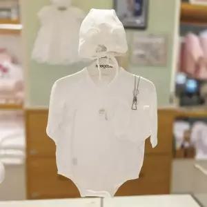 [압소바](마산점)(말띠기념 S/S 출산선물) 3종택1 케잉모달배냇슈트// A1B10108