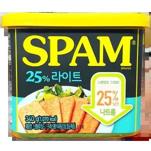 엄마의손맛 스팸 햄캔 (25프로 라이트 340g) X20 저염 햄