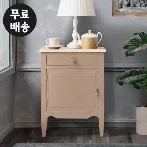 엘리 원목 협탁 엔틱 침대 미니 거실 테이블 서랍장