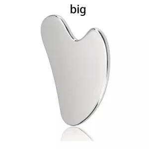 진정 및 냉각 스테인레스 스틸 Gua Sha 얼굴 마사지기 - 퍼밍 턱선 휴식을 위한 눈 도구