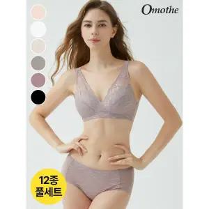 [오모떼] 노와이어 에센셜 베이직 브라팬티(OMFGBR10_FU) 12종