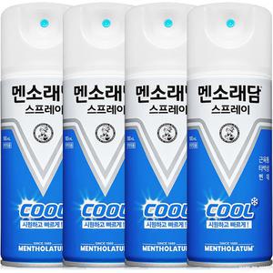 멘소래담 스프레이 에스 쿨타입 파스 180ml 4개