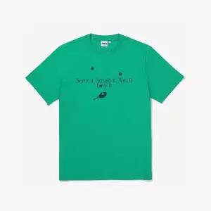 [휠라 공식] 온라인 단독Fila tennis 레터링 반팔티셔츠 (FE2RSF5111XGRN)