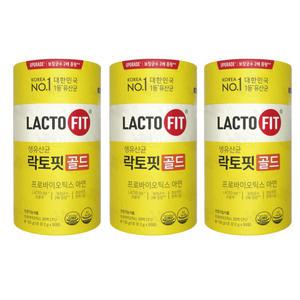 종근당건강 락토핏 생유산균 골드 2g x 50포 x 3통 무지개
