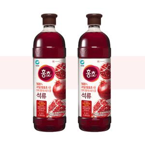 홍초 석류 1.5L 2병 발효초 홈카페 음용식초