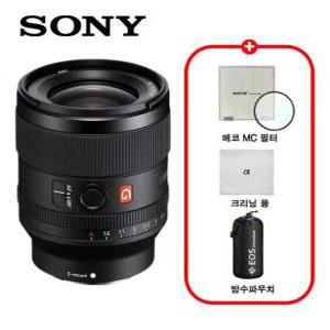 소니 정품 SEL35F14GM (FE 35mm F1.4 GM) 단렌즈 / 프리미엄 패키지 / MCUV필터+극세사융+렌즈파우치 / TJ