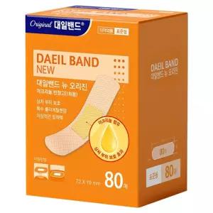 대일밴드 뉴오리진 아크리놀반창고 1회용 - 표준형(72 x 19 mm) x 80개입 1개