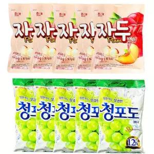 추억의사탕세트 자두맛사탕5개+청포도5개efg534
