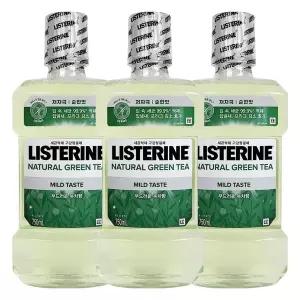 리스테린 내추럴 그린티 750ml X 3개