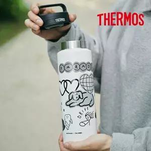 [써모스]써모스X이나피스퀘어 캐리 핸들 텀블러 800ml / JOW-800KC