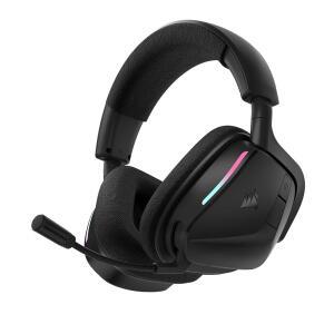 PC, PS5, PS4, 스위치, 모바일용 블루투스가 탑재된 커세어 보이드 v2 무선 게이밍 헤드셋 돌비 애트모스, 70시간 배터리, 듀얼 무선, 경량, 고속 충전 카본