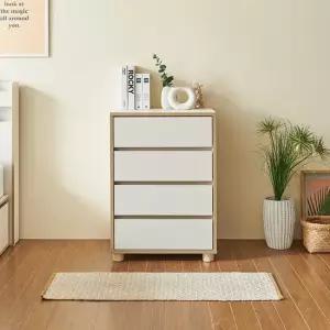 C3705 4단 서랍장 원목발 600 1color 착불