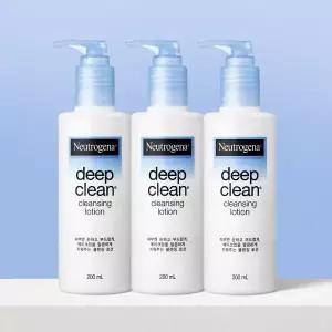 뉴트로지나 딥클린 클렌징밀크 로션 200ml, 3개