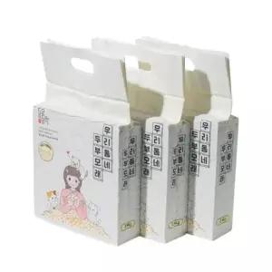 테온셀 동묘동락 우리동네 두부모래 1.5mm 극세사 2.4kg x 6개 가는입자 응고력우수