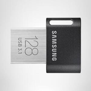 핏 플러스 3.1 USB 플래시 드라이브, 128GB, 400MB/s, 플러그인 및 유지, 노트북, 태블릿, 스마트 TV, 자동차 오디오 시스템, 게임 콘솔, MUF-128AB /AM, 건메탈 그레이용 스토리지 기능