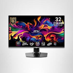 msi MPG 321URX QD-OLED, 32인치 4K UHD 퀀텀닷 OLED 게이밍 모니터, 3840 x 2160, 0 03ms, 240Hz, 트루 블랙 HDR 400, 90W USB 타입 C, HDMI, DP 포트