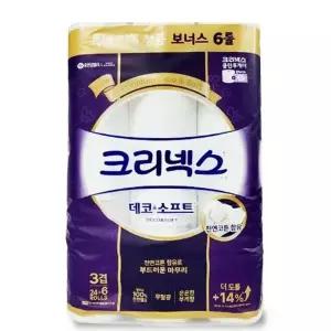 [하프클럽/오티마트]쿨샵 크리넥스 데코소프트 3겹화장지 도톰한 30롤