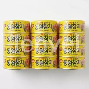 동원참치 라이트 스탠다드 살코기 150g 12캔 참치 통조림