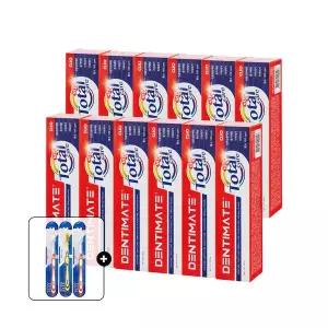 [칫솔증정] 크리오 덴티메이트 올인원 뉴 토탈케어 치약 150g 12개+칫솔3개 증정