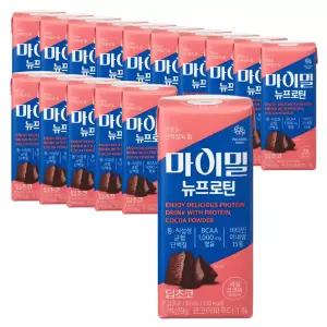 대상웰라이프 마이밀 마시는 뉴프로틴 딥초코 190ml 16팩