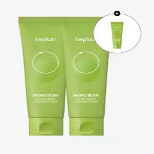 BEPLAIN 대용량 녹두 약산성 클렌징 폼 160ml 2개 +40ml 증정