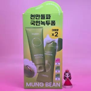 비플레인 녹두 약산성 클렌징폼 160mL &&& 더블