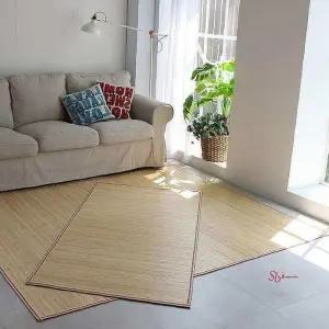대자리 90x180cm 돗자리 매트 러그 대나무 17mm 마작 여름 침대 거실 편백 오크형cde994