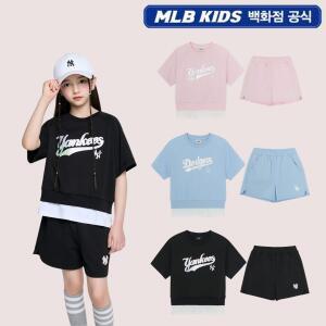 [AK분당점] [MLB KIDS] 스트릿 베이직 레이어드 티셔츠세트(여아) 7FS1B0663