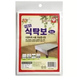 일회용 식탁보 5매입) 횟집비닐 126x88cm 다용도 비닐식탁보 일회용식탁보 횟집비닐