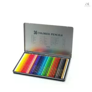 애나투 전문가용 색칠도구 미술도구 화구 드로잉색연필 틴케이스세트 36색  그림그리기