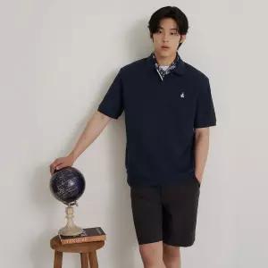 빈폴 26SS OFF빈폴 오픈넥 티핑 포인트 맨투맨 티셔츠 네이비 BC6442C72R BC6442C7 1247436