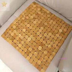 대자리 42x42cm 거실 어르신 돗자리 대나무 여름 매트 침대 다이아무늬 격자 통풍 방석yza560