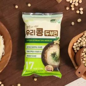 Tofunoodles10 해미푸드 우리콩 두부면 두부국수 180g 10봉 비빔소스5개+메밀소스5개