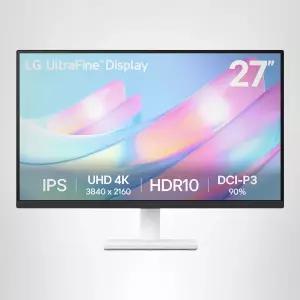 LG 27US500-W 초미세 모니터 27인치 4K UHD (3840x2160) HDR10 IPS 무경계 디자인 리더 모드 플리커 안전