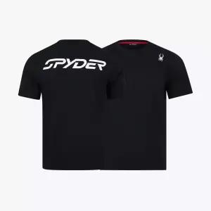 스파이더 남성 소로나 베이직 라운드 반팔 티셔츠 SOLMCNRS204MBLK
