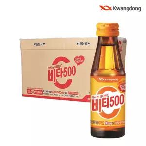 (100ml x 100병) 광동제약 비타500/오리지널/선물/탄산/약국용/간편/디저트/맛있는/선물용/박스/업소용