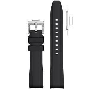 문스워치용 스탠체프 스트랩 오메가 X 스와치 스피드마스터 문스워치 20MM 부드러운 22MM 남성용 스트랩과 호환되는 곡선 실리콘 교체 밴드