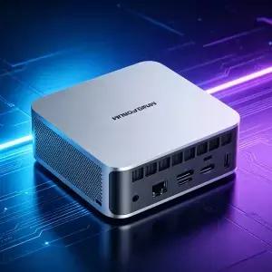미니스포럼 AI X 미니 PC AMD 라이젠 9 HX 370/R7 255 듀얼 채널 DDR5 5600MHz 내장 스피커 WiFi7 BT54