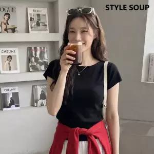[SOUP] 보트넥 돌먼 슬리브 니트 (SC4SKF1)